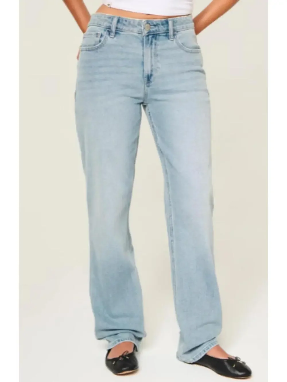 Hollister Curvy High Rise Straight Jean - Women's 16 Short - Picture 1 of 7